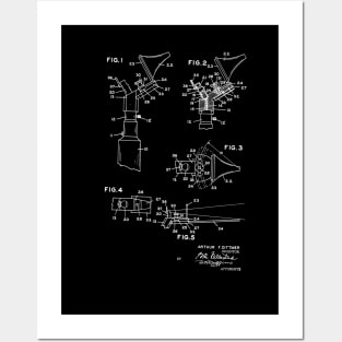 Otoscope Vintage Patent Drawing Posters and Art